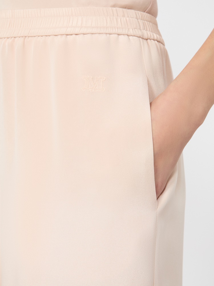 Relaxed-fit heavy silk trousers - PINK - 4