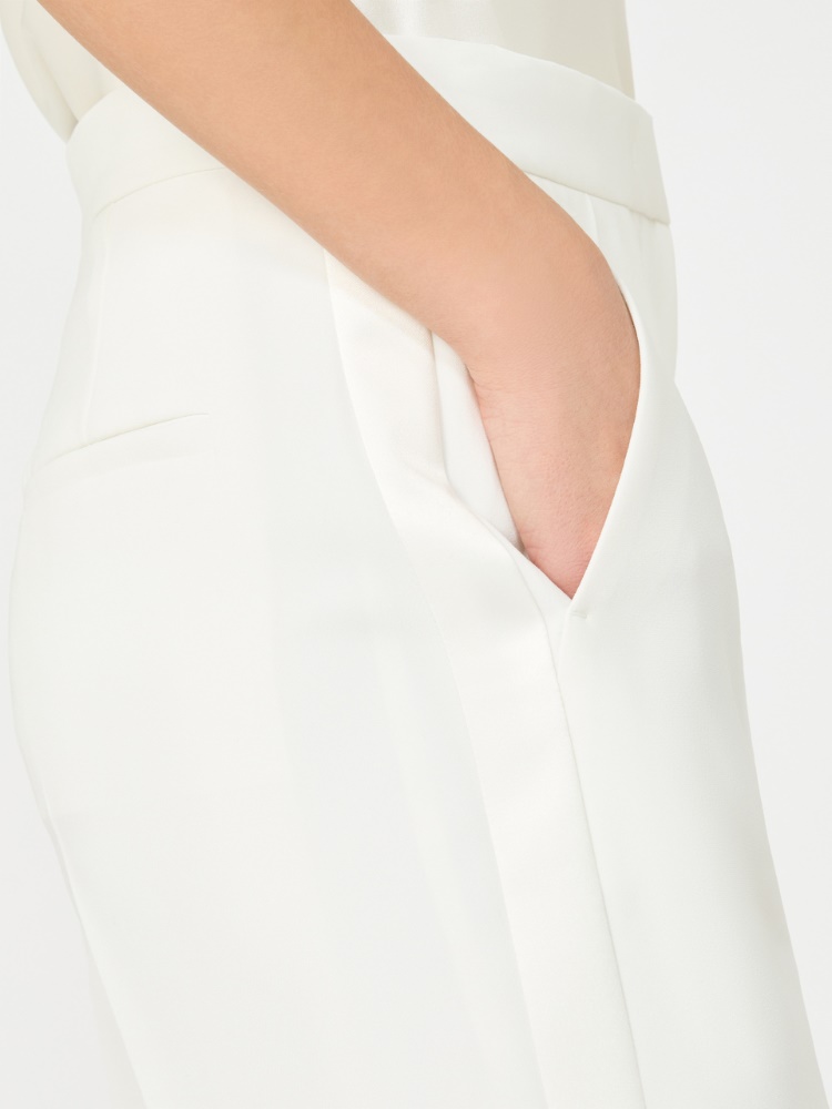 Cady tuxedo trousers - WHITE - Max Mara - 4