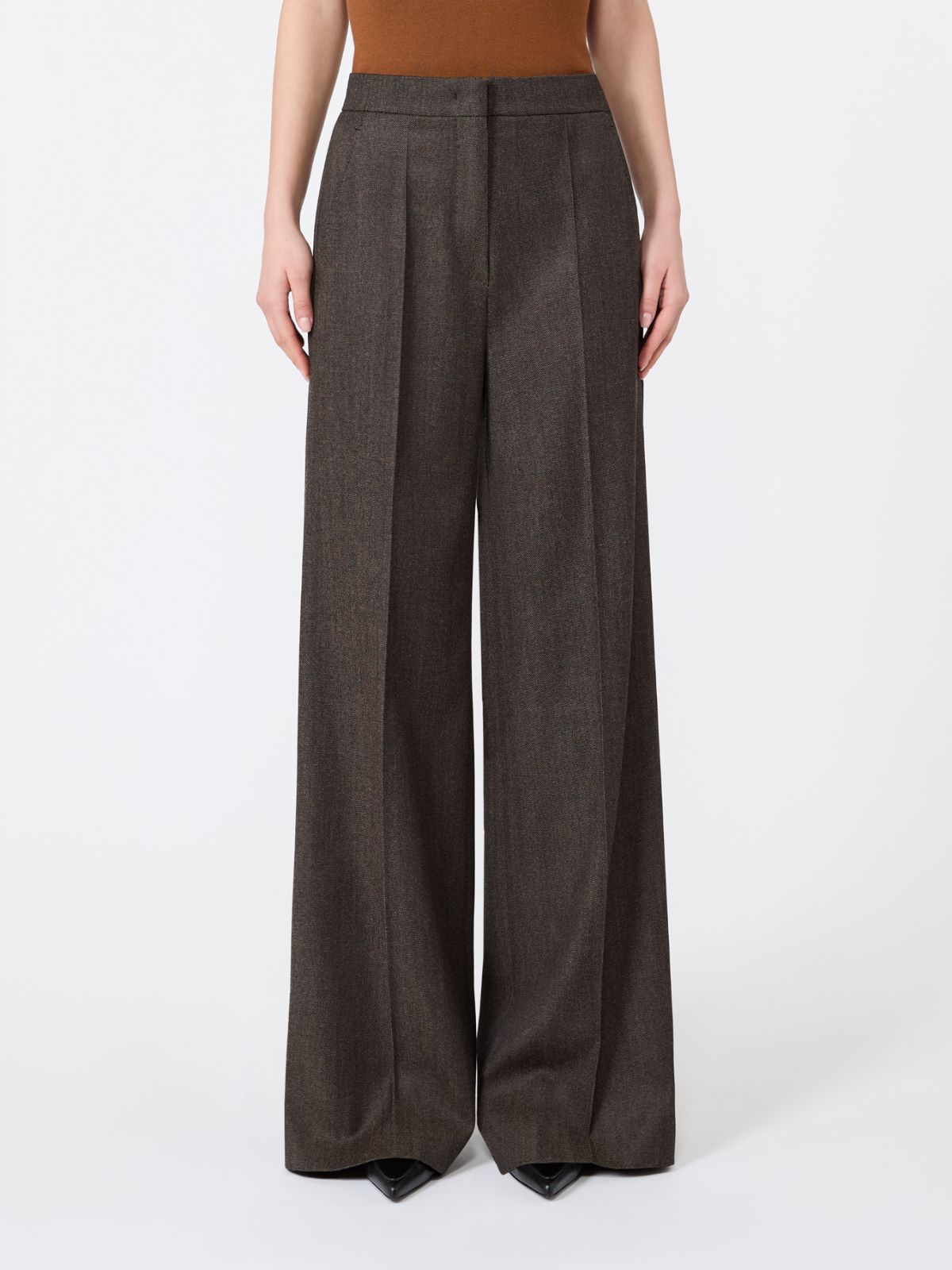 Denim-look wool trousers - SCHWARZ - Max Mara - 2