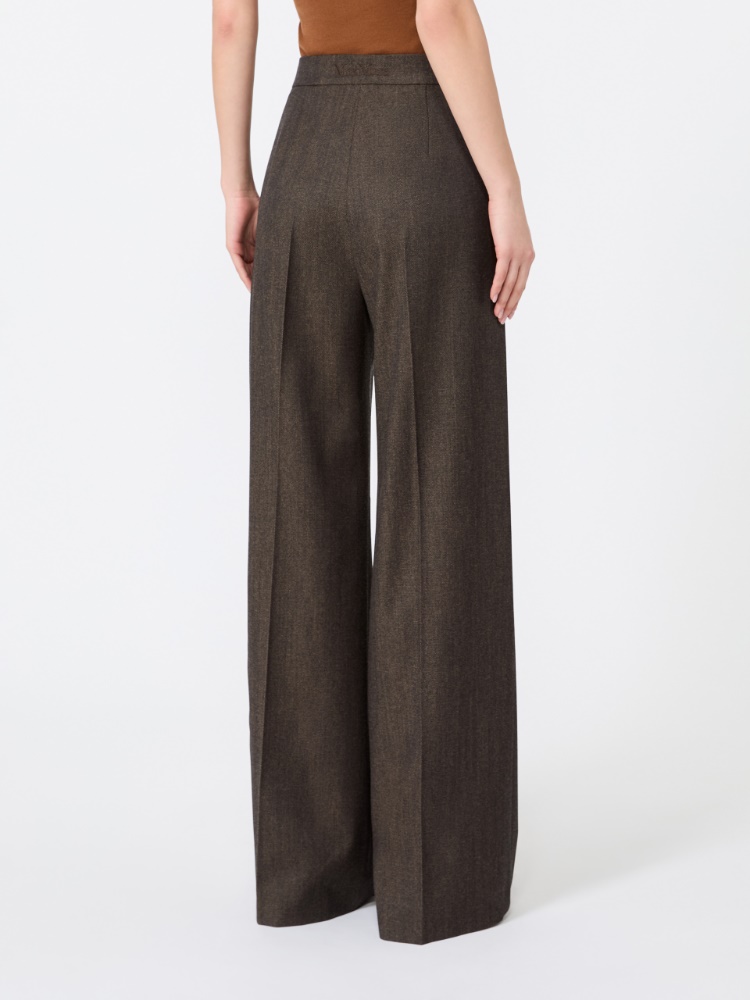 Denim-look wool trousers - SCHWARZ - Max Mara - 3