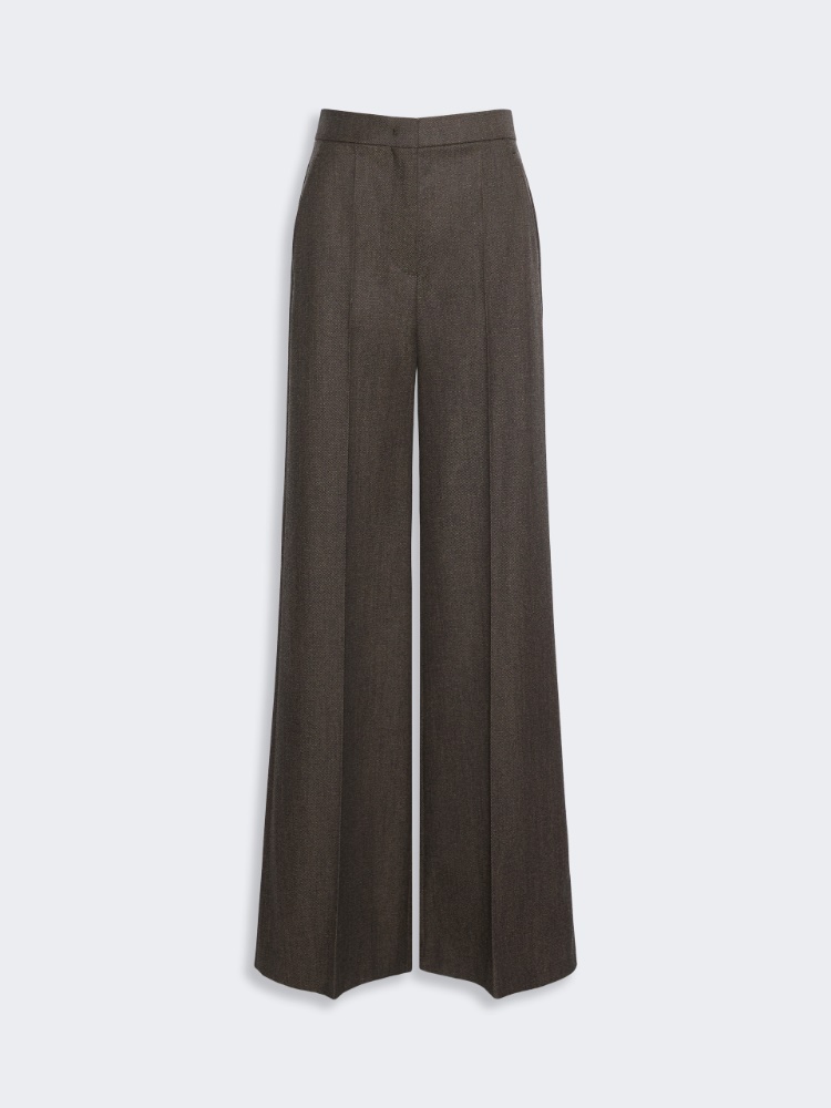 Denim-look wool trousers - SCHWARZ