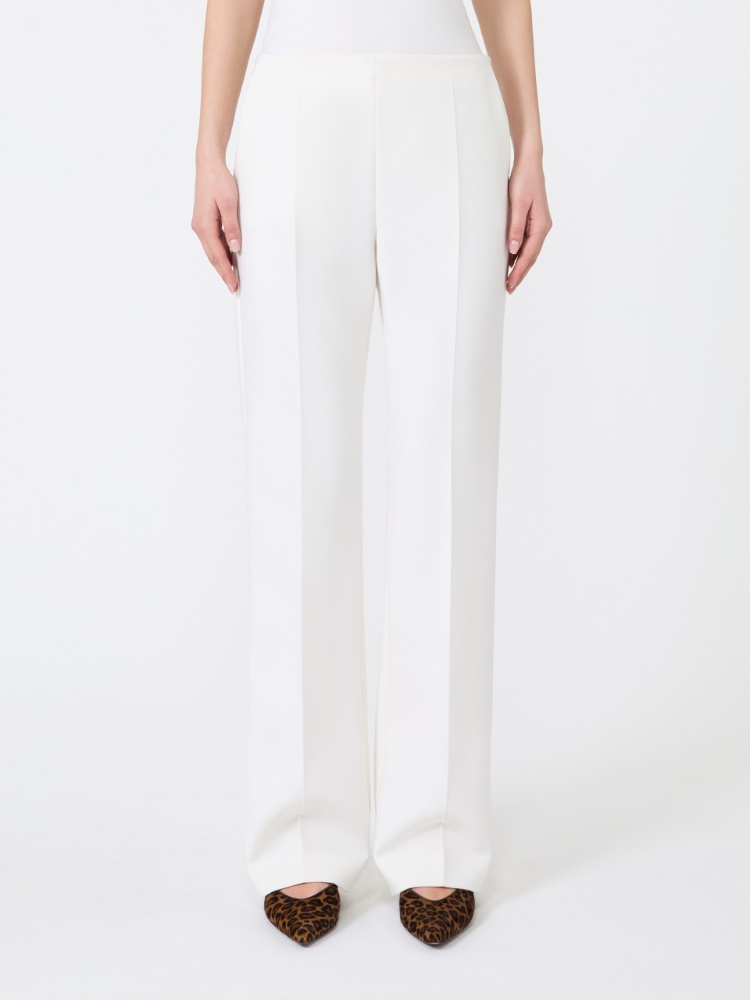 Slim-fit wool cloth trousers - WHITE - Max Mara - 2