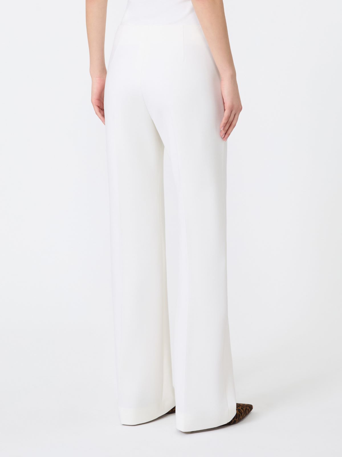 Slim-fit wool cloth trousers - WHITE - Max Mara - 3