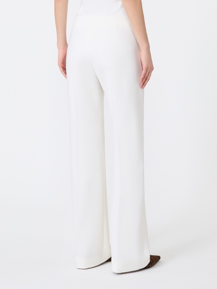 Slim-fit wool cloth trousers - WHITE - Max Mara - 3