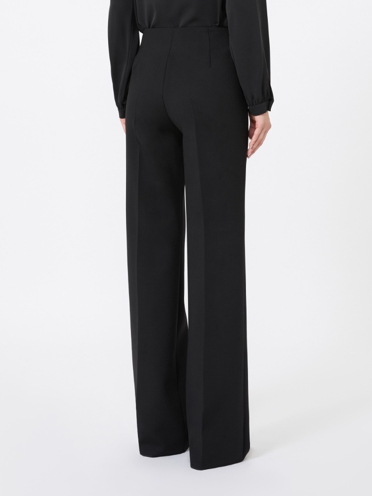 Slim-fit wool cloth trousers - NOIR - Max Mara - 3