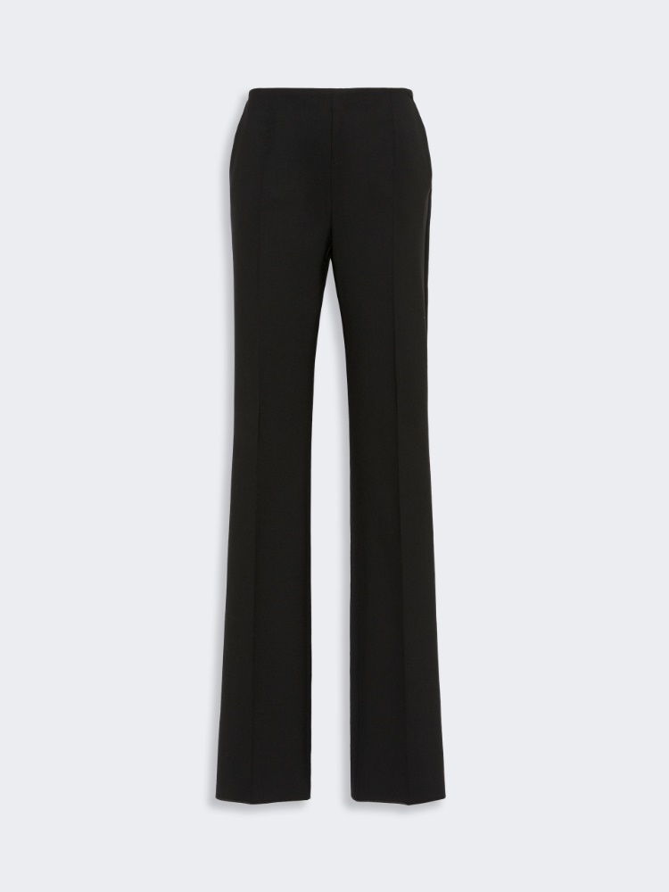 Slim-fit wool cloth trousers - NOIR - Max Mara - 4