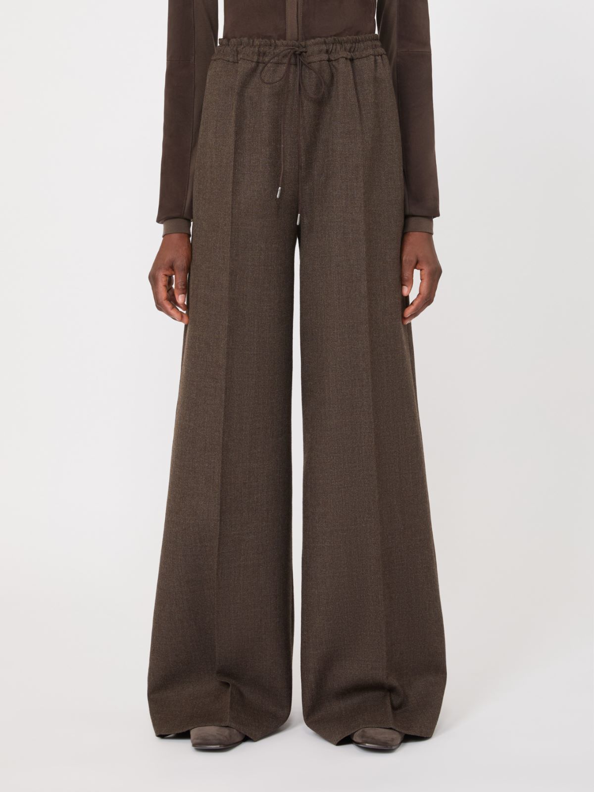 Batavia wool trousers - MUD - Max Mara - 2