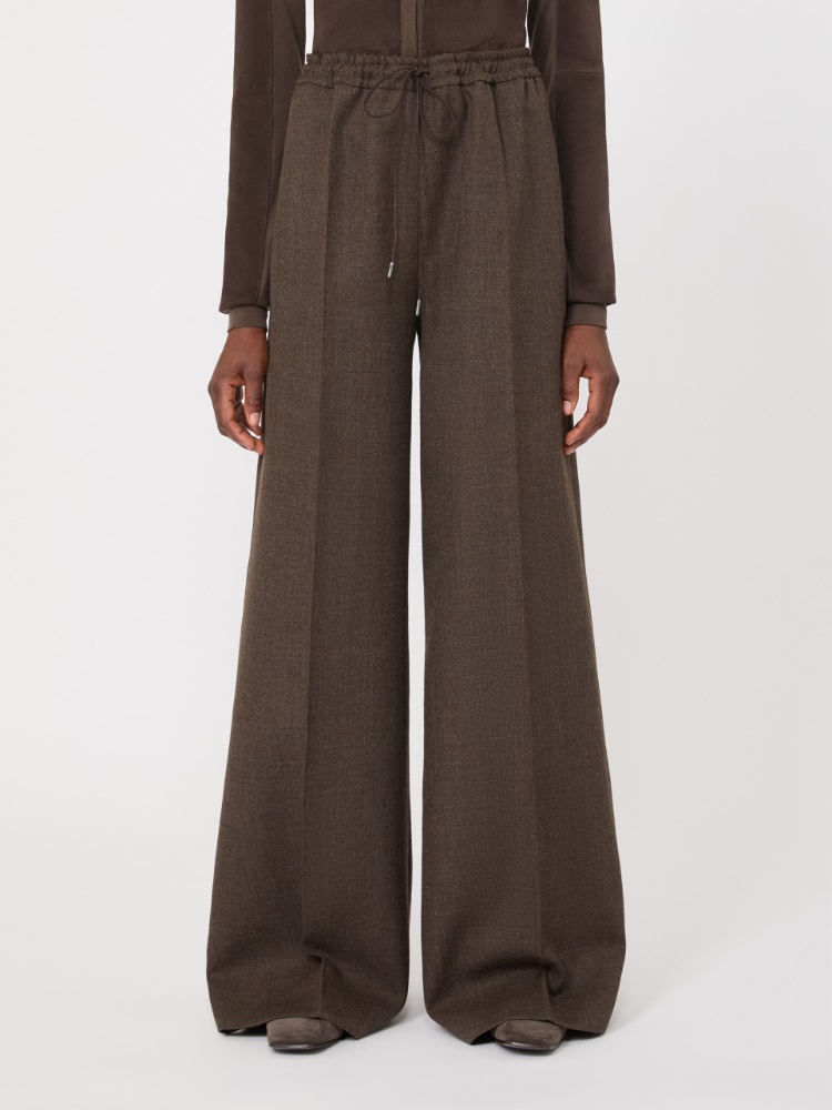 Batavia wool trousers - MUD - Max Mara - 2