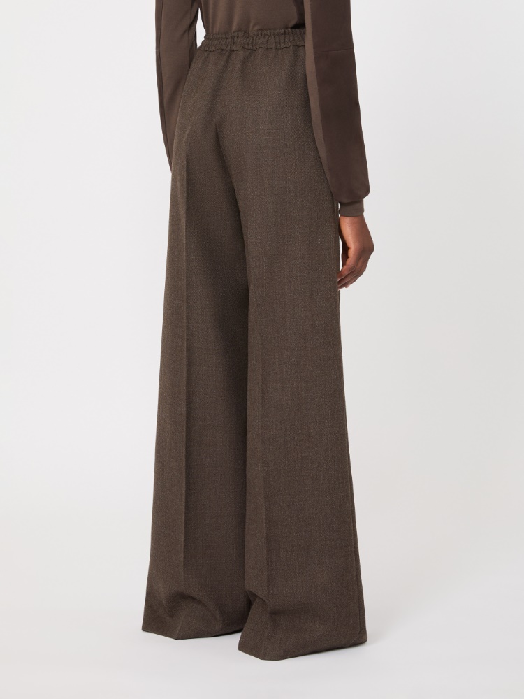 Batavia wool trousers - MUD - Max Mara - 3