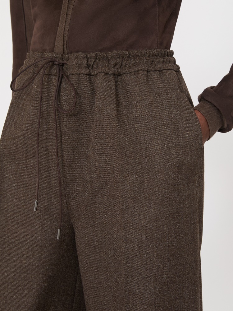 Batavia wool trousers - MUD - Max Mara - 4