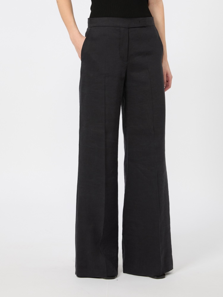 브론조 린넨 트라우저 - BLACK - Max Mara - 2