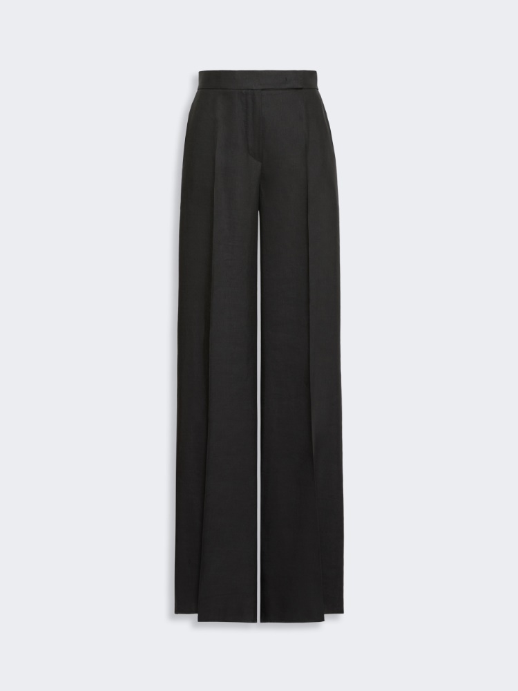 브론조 린넨 트라우저 - BLACK - Max Mara - 5