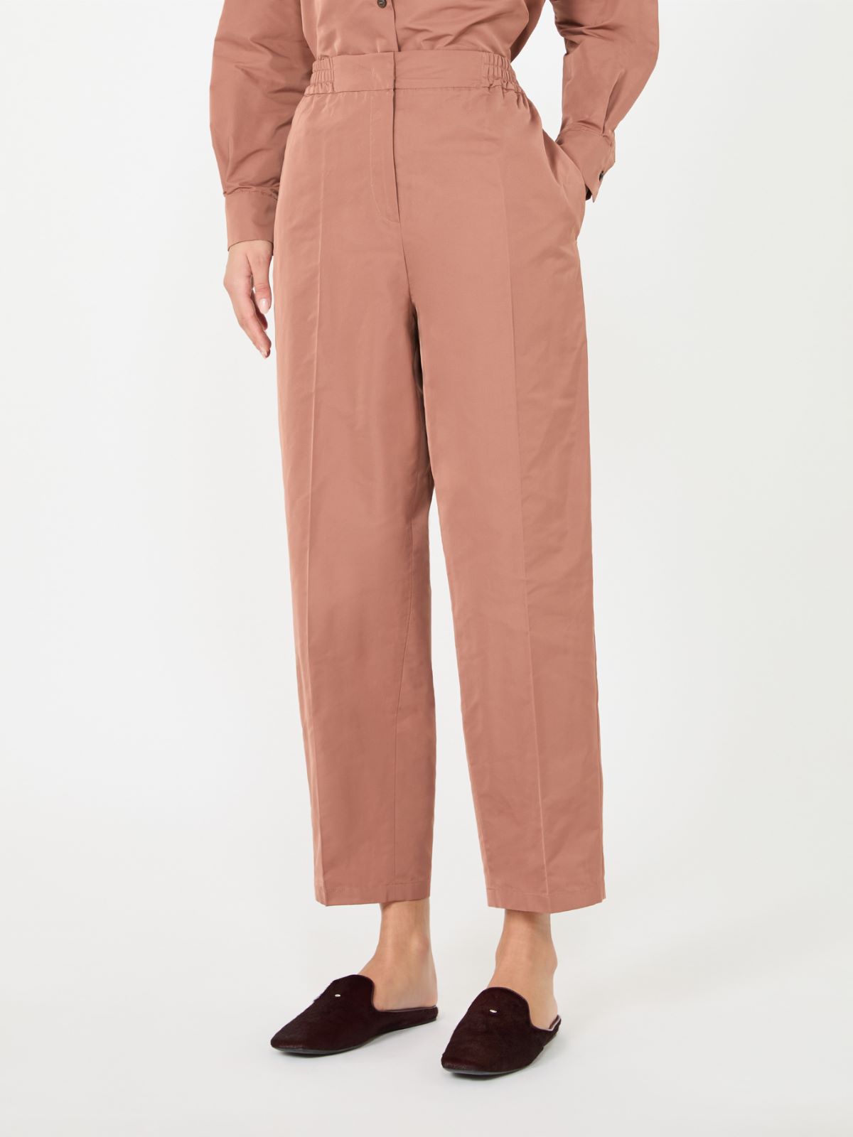 Silk-blend radzimir trousers - ANTIQUE ROSE - Max Mara - 2