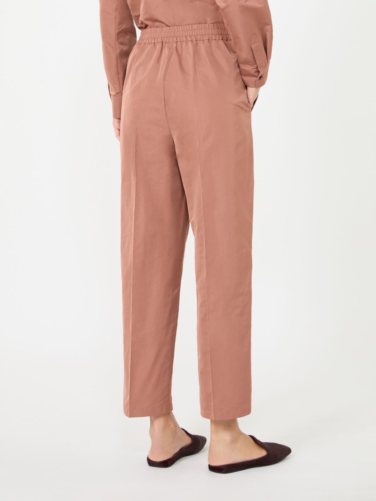 Silk-blend radzimir trousers - ANTIQUE ROSE - Max Mara - 3