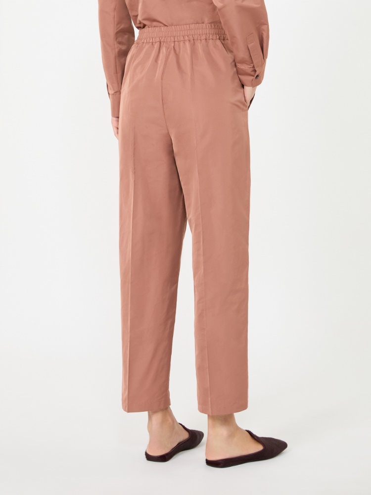 Silk-blend radzimir trousers - ANTIQUE ROSE - Max Mara - 3