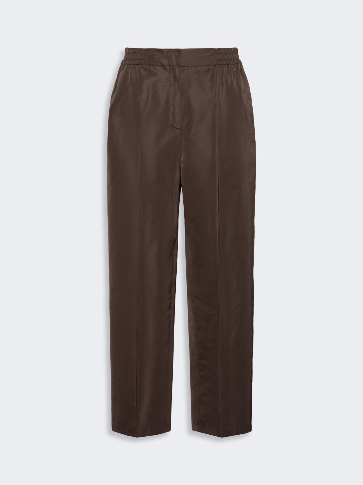 Silk-blend radzimir trousers - DARK BROWN - Max Mara - 5