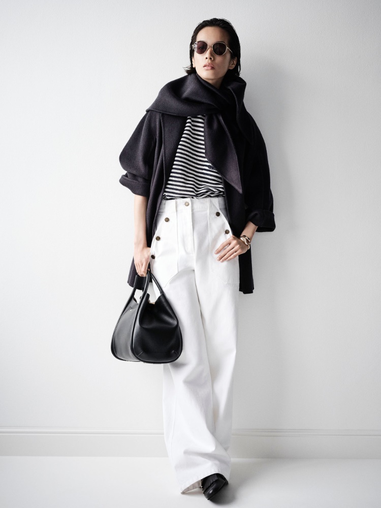 [バデッセ] コットン デニム パンツ + WHITE - Max Mara