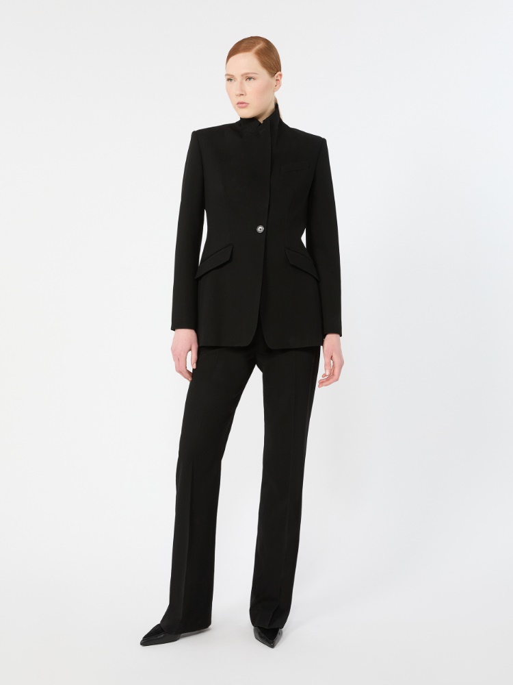 페를레 버진울 트라우저 - BLACK - Max Mara