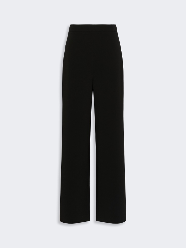 Cady wide-leg trousers - BLACK