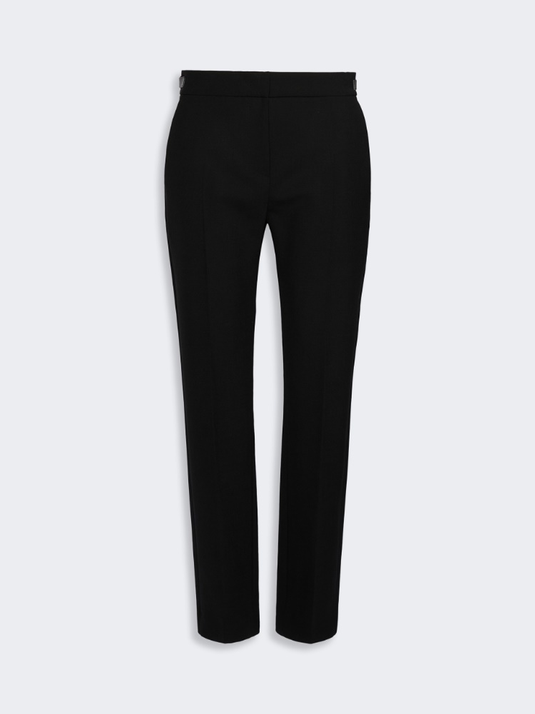 Slim double woollen cloth trousers - SCHWARZ - Max Mara - 5