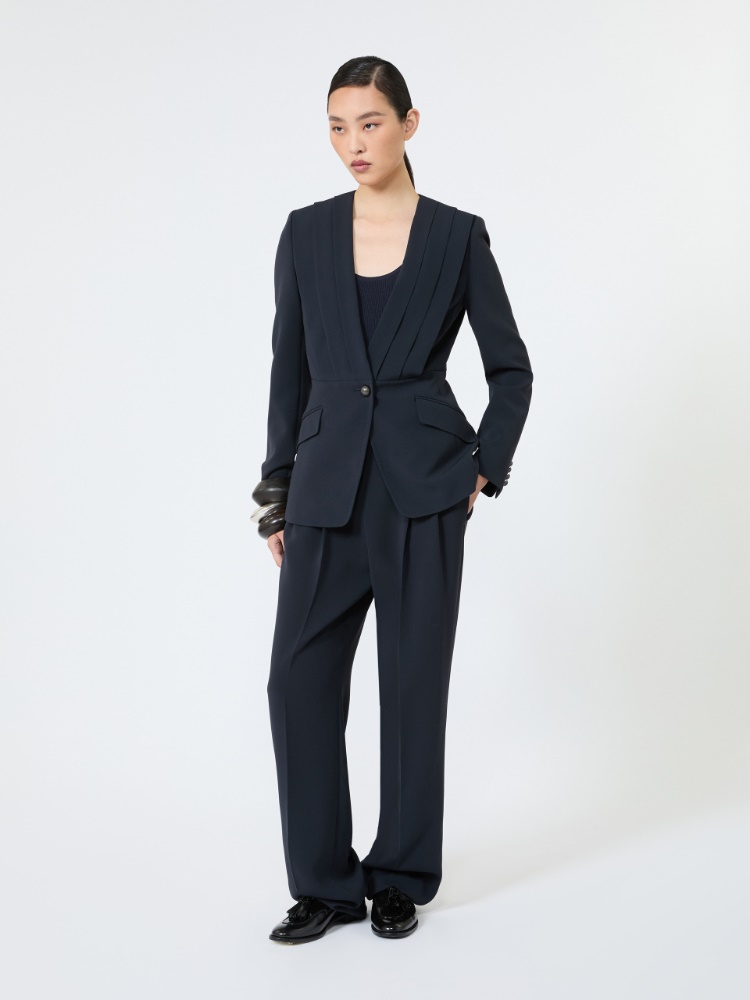 Compact cady trousers - MIDNIGHTBLUE