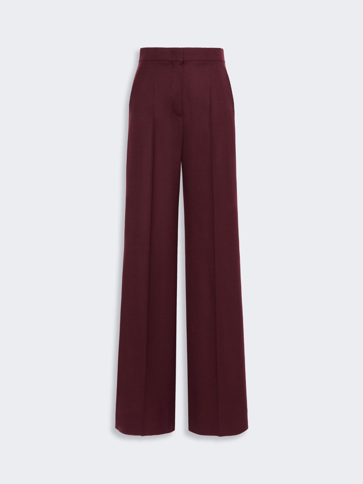 High-waisted wool trousers - WINE-COLOURED - Max Mara - 5