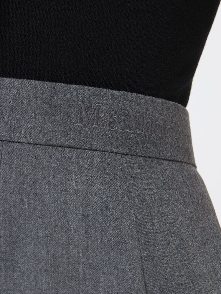 High-waisted wool trousers - MEDIUM GREY - Max Mara - 4