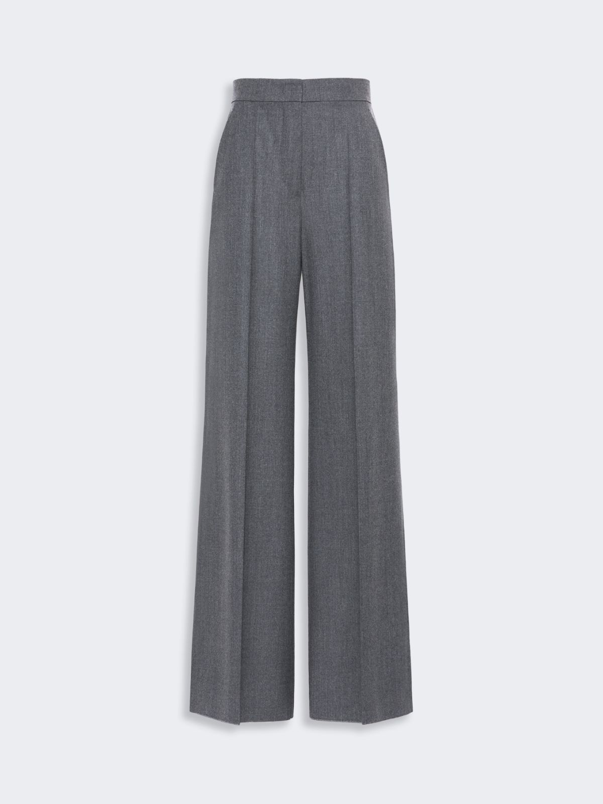 High-waisted wool trousers - MEDIUM GREY - Max Mara - 5