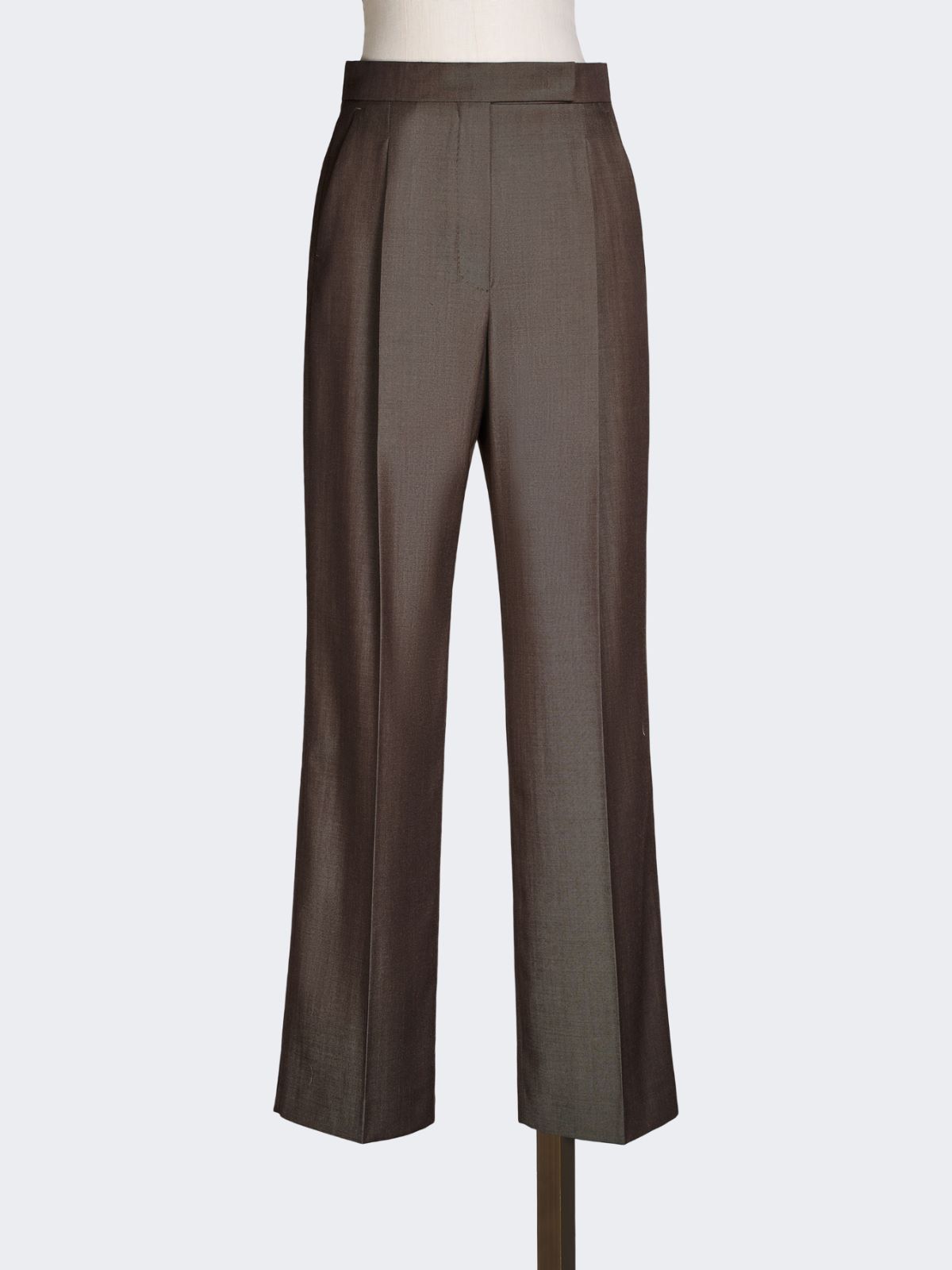 Wool gabardine trousers - TOBACCO - Max Mara - 4