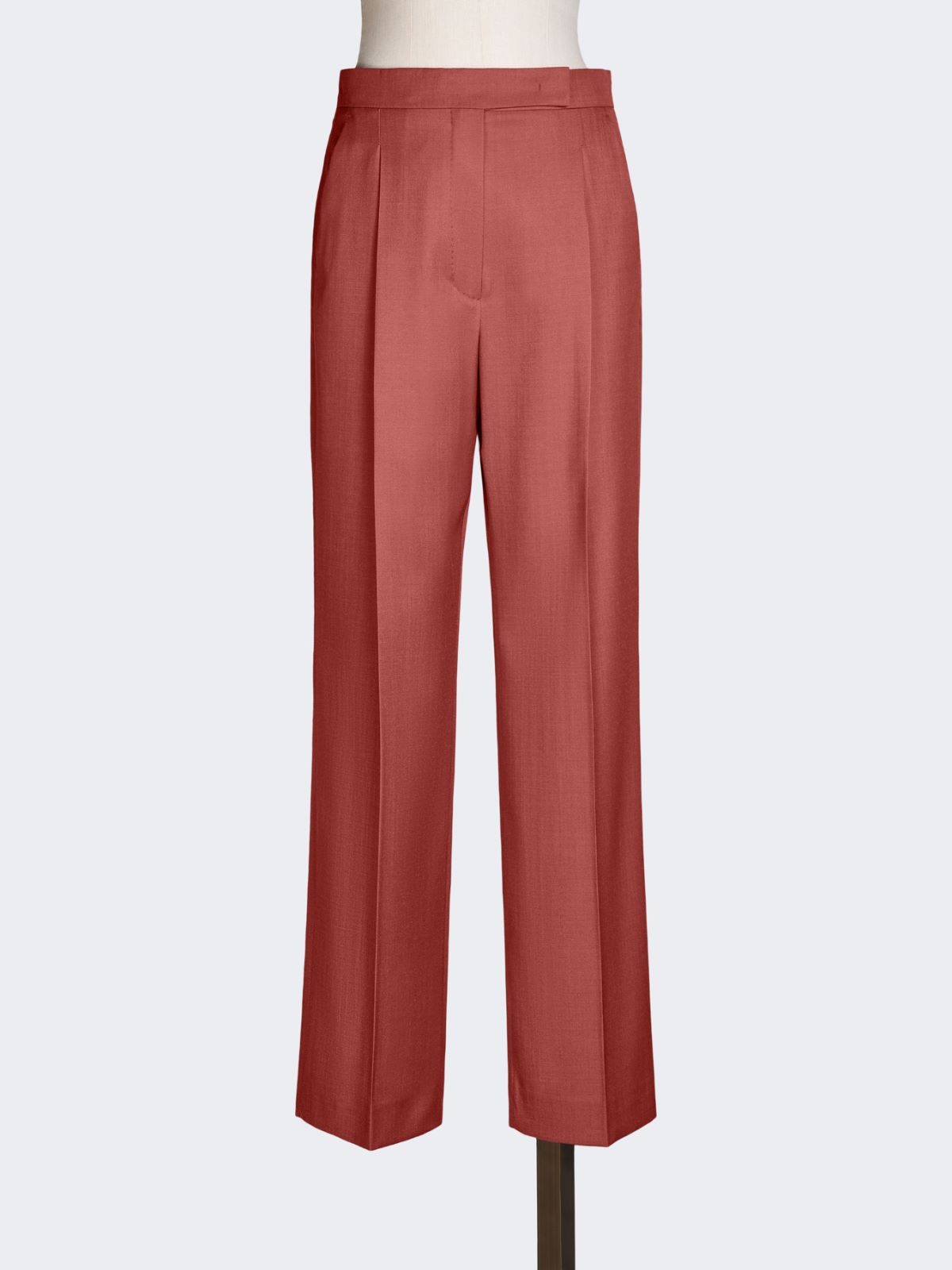 Wool gabardine trousers - RED - Max Mara - 4