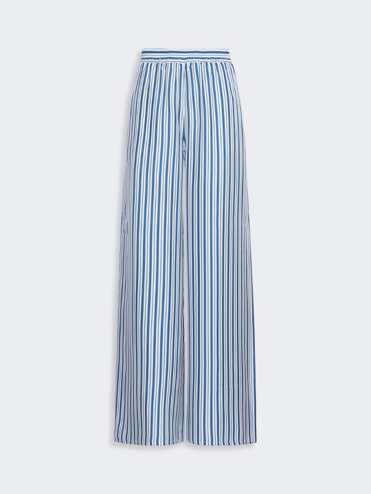 Printed silk relaxed trousers - SILK