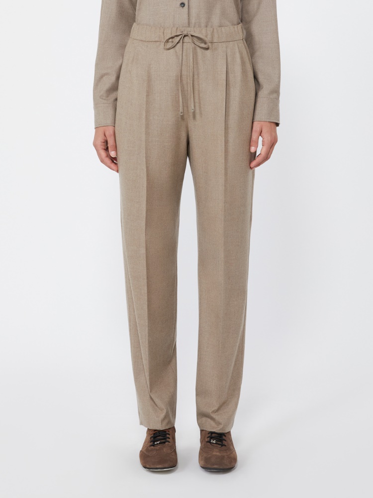 Cashmere foule trousers - TURTLEDOVE - Max Mara - 2