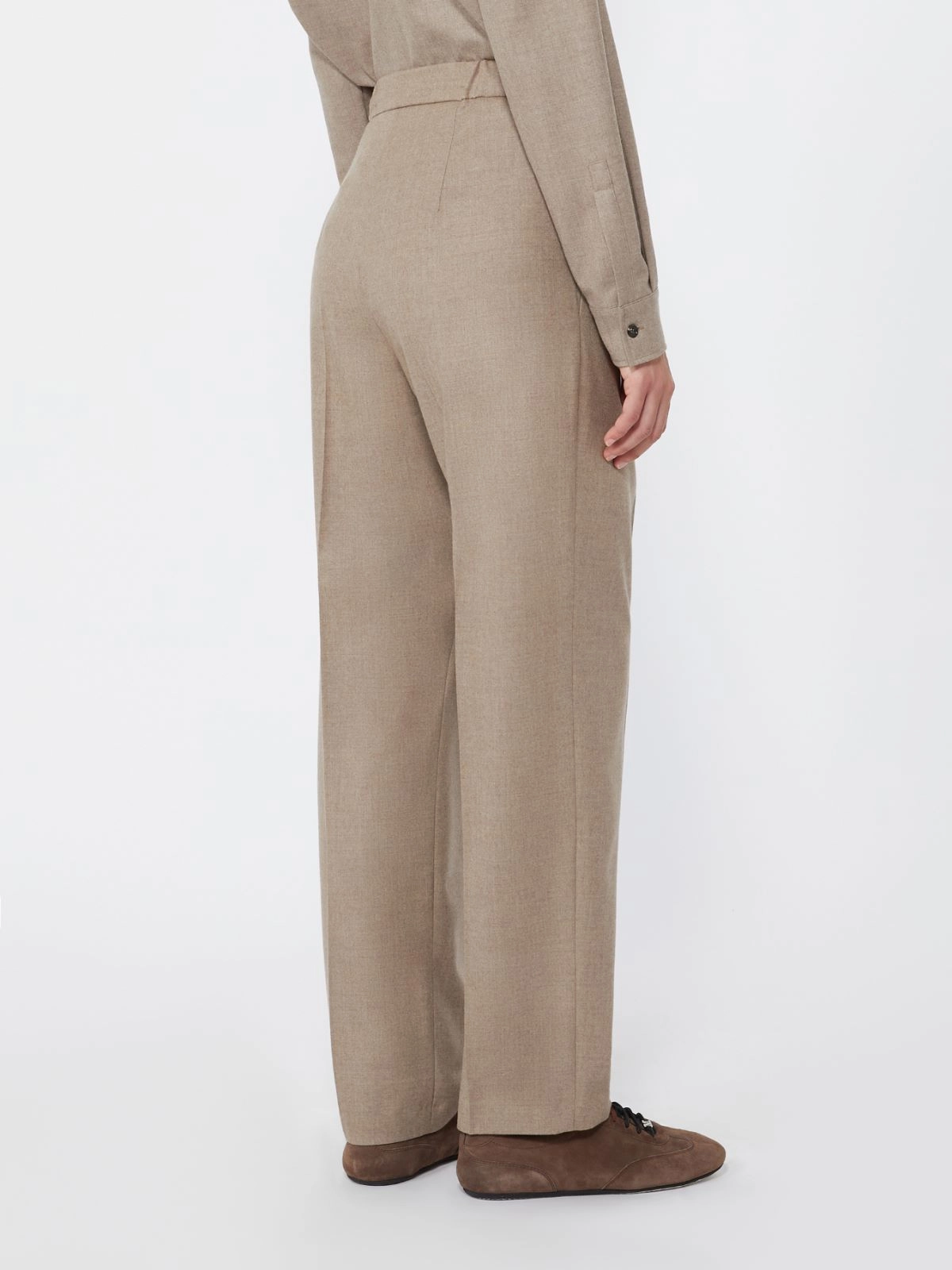 Cashmere foule trousers - TURTLEDOVE - Max Mara - 3