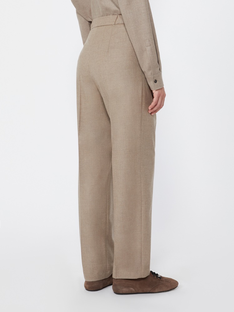 Cashmere foule trousers - TURTLEDOVE - Max Mara - 3