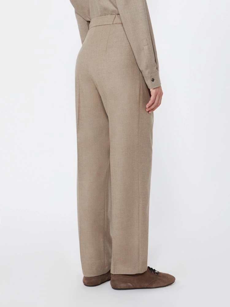 Cashmere foule trousers - TURTLEDOVE - Max Mara - 3