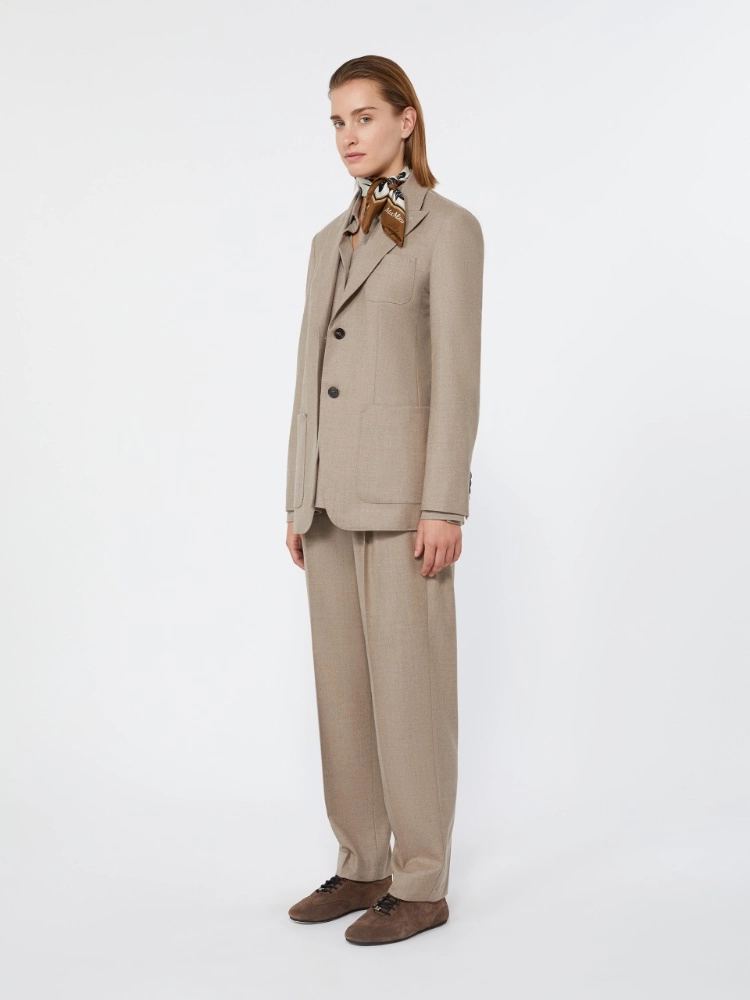 Cashmere foule trousers - TURTLEDOVE - Max Mara