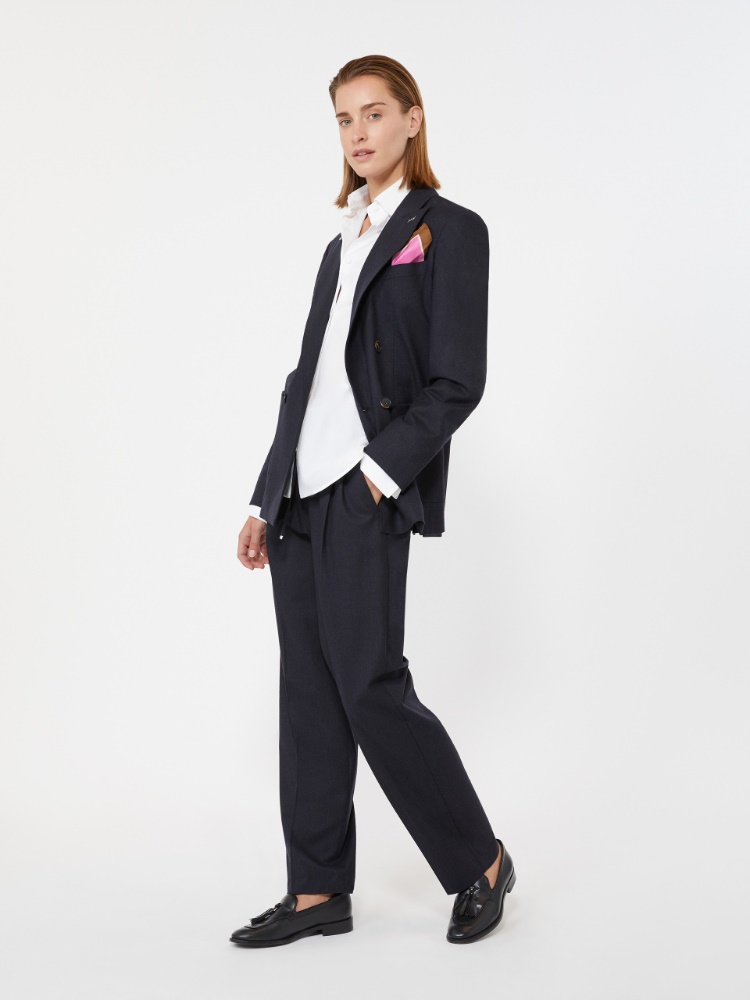 Cashmere foule trousers + ULTRAMARINE - Max Mara