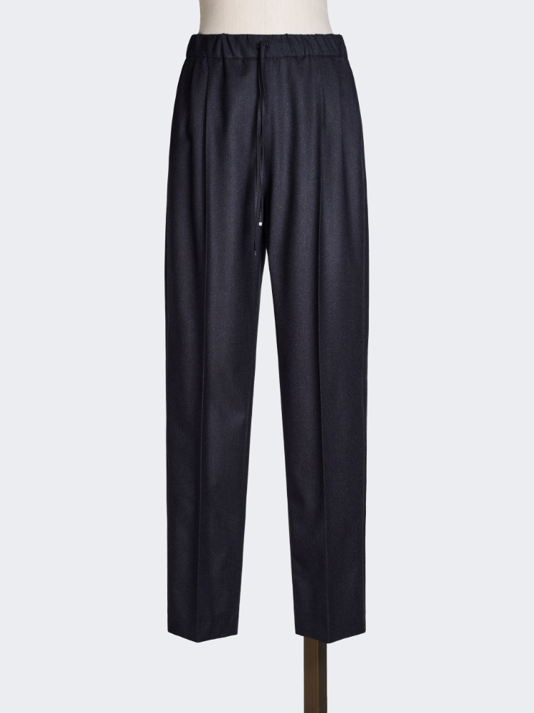 Cashmere foule trousers - ULTRAMARINE