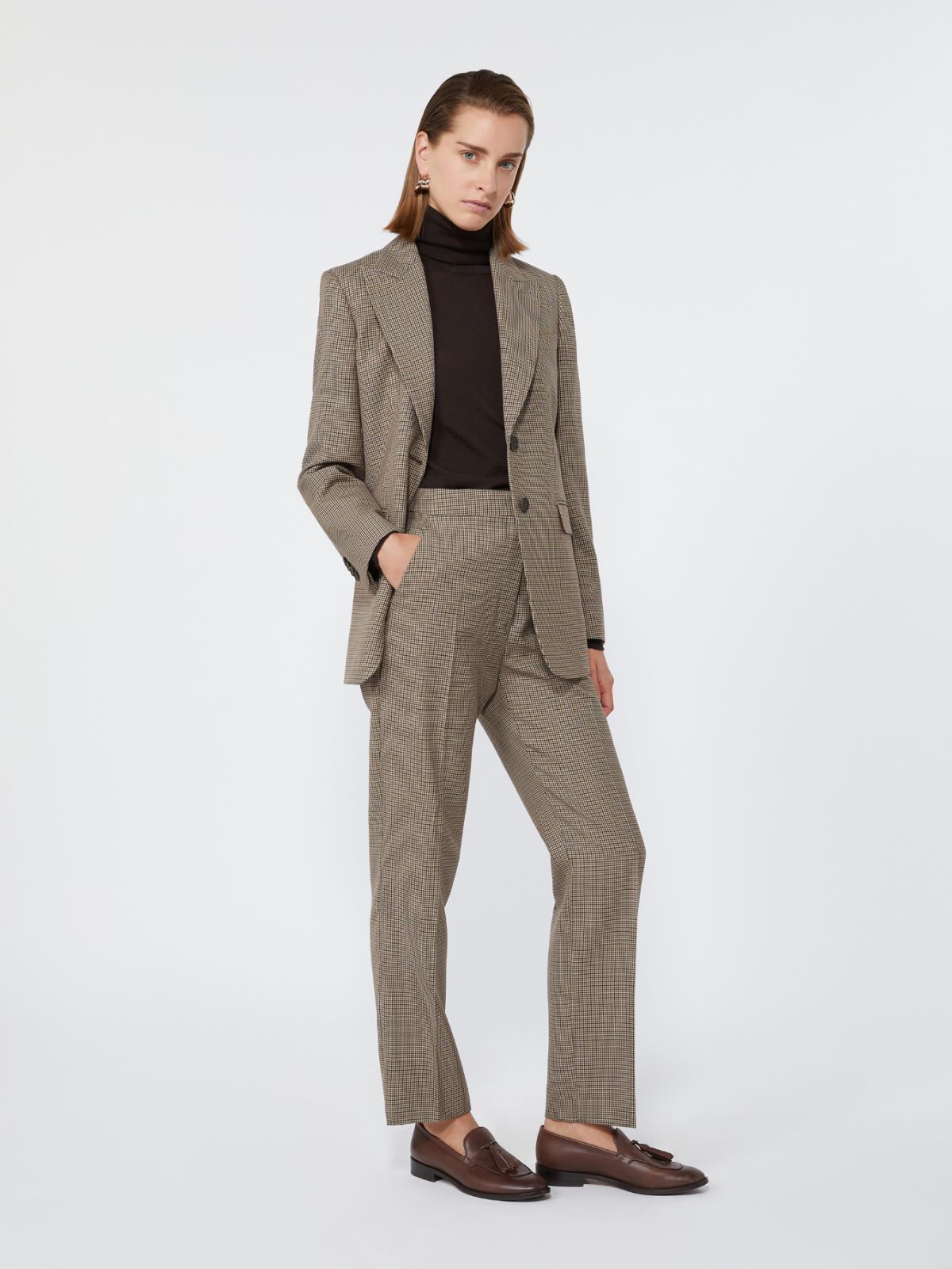 Wool twill trousers - SAND - Max Mara