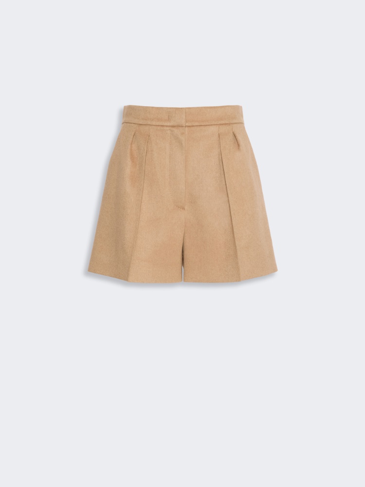 Sable-look baby camel shorts - KAMEL - Max Mara - 5