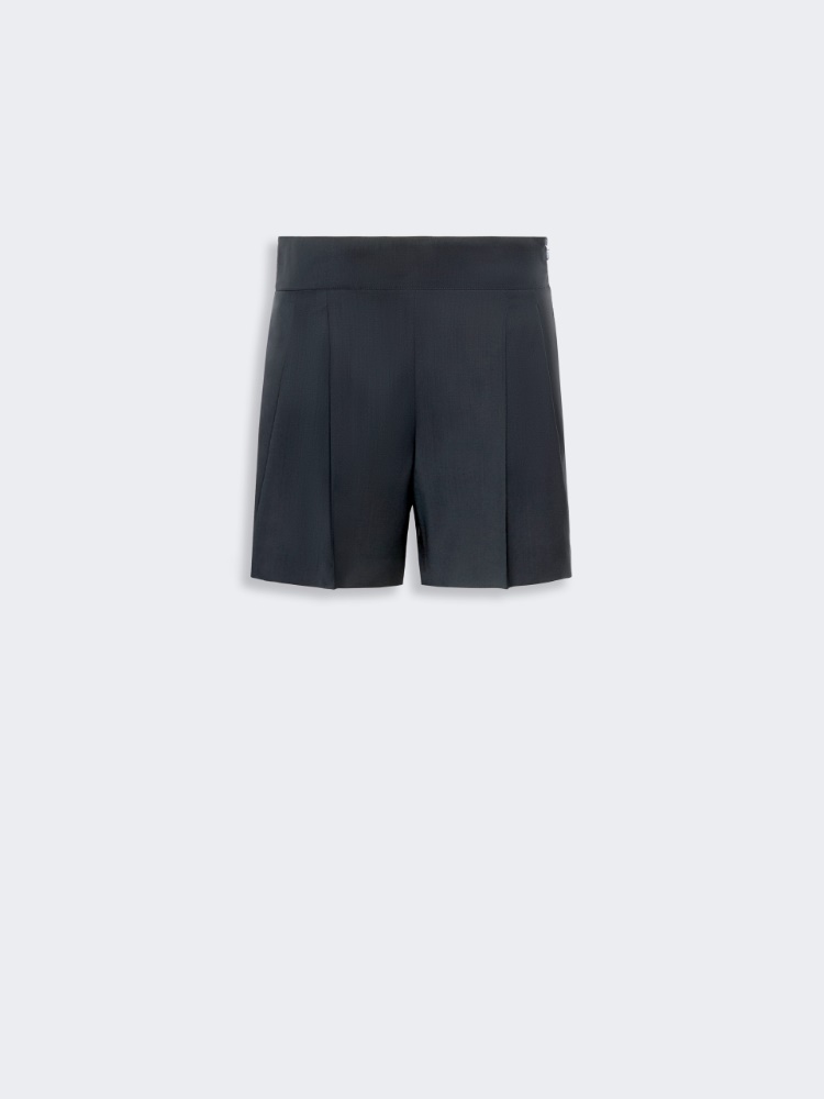 Lightweight woollen cloth shorts - ULTRAMARINE