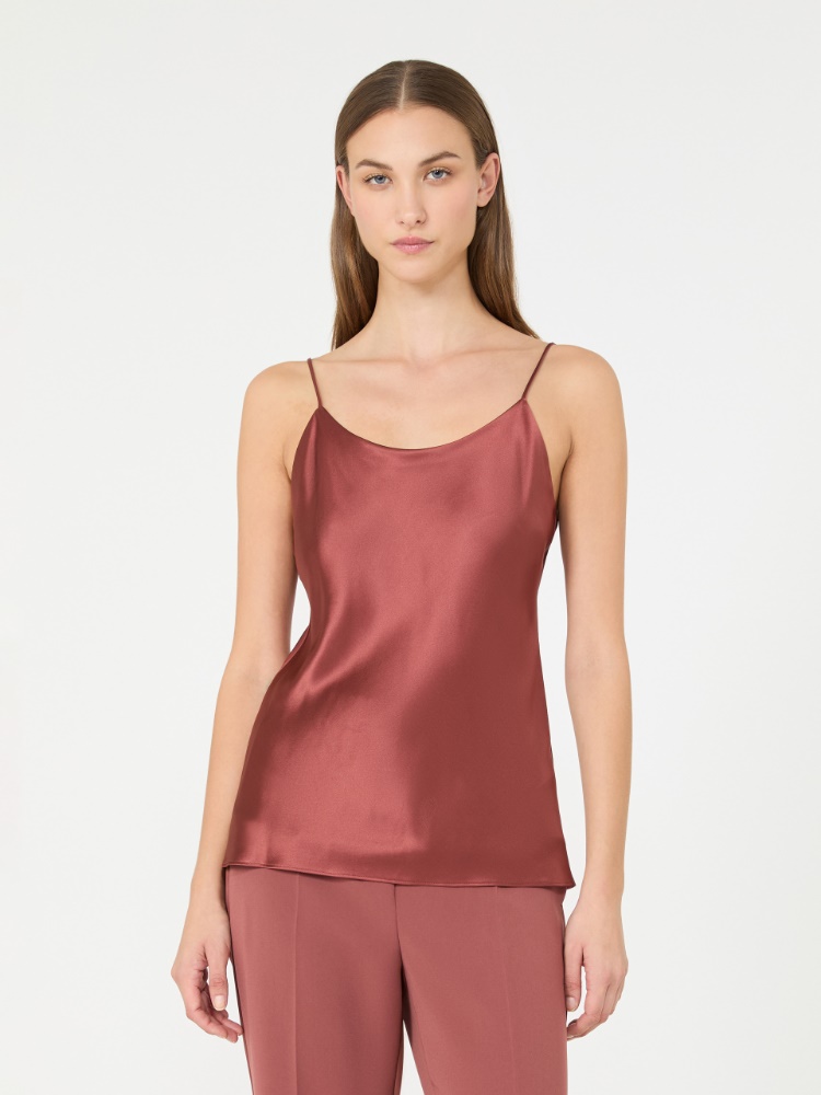 Silk satin top - ANTIQUE ROSE - Max Mara - 2