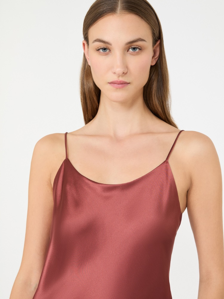 Silk satin top - ANTIQUE ROSE - Max Mara - 4