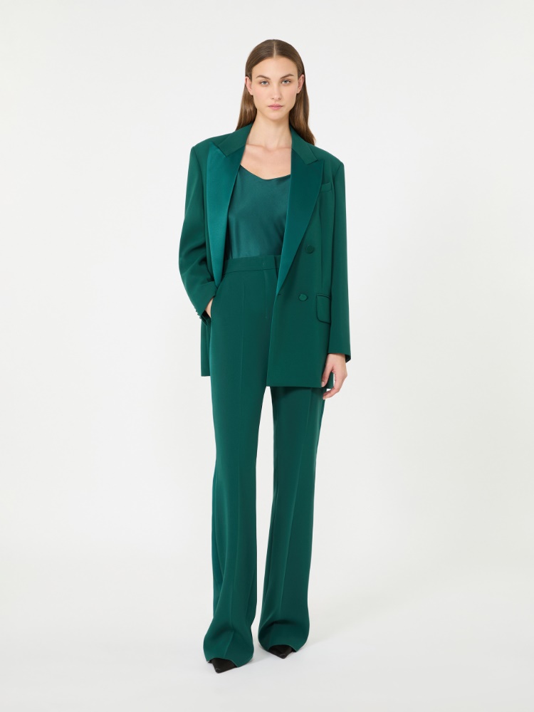 Silk satin top + DARK GREEN - Max Mara