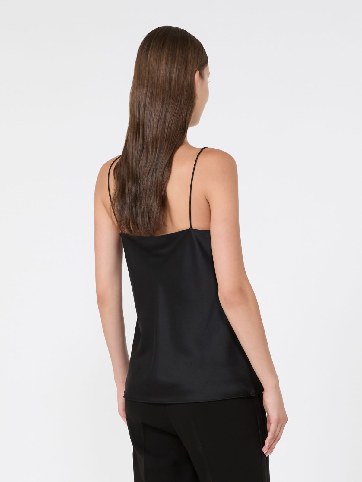 Silk satin top - BLACK - Max Mara - 3