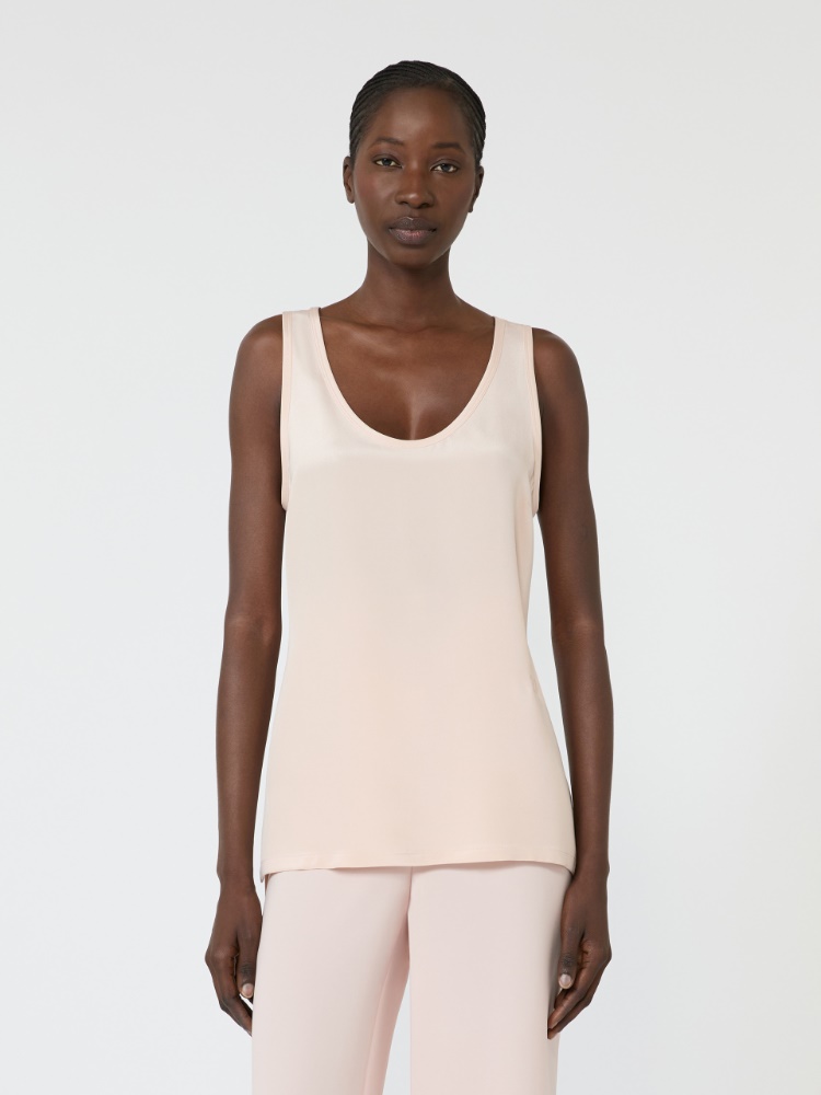 Silk crepe de chine top