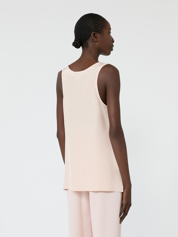 Silk crepe de chine top - PINK - 3
