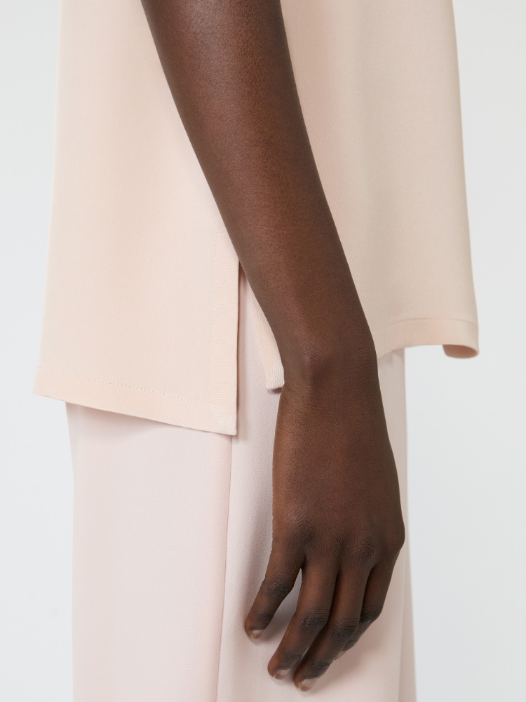 Silk crepe de chine top - PINK - 5