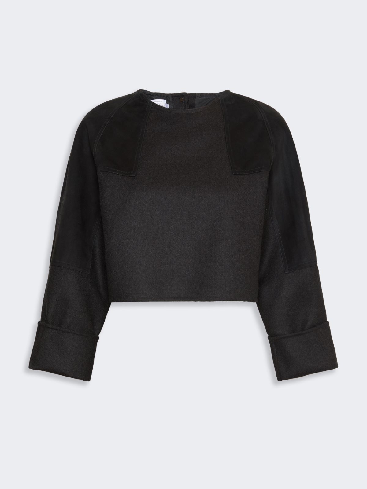Wool flannel blouse - DARK GREY - Max Mara - 5