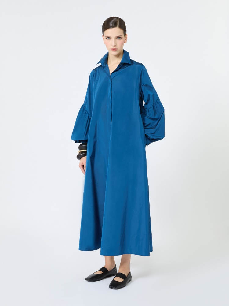 Taffeta shirt dress - NAVY